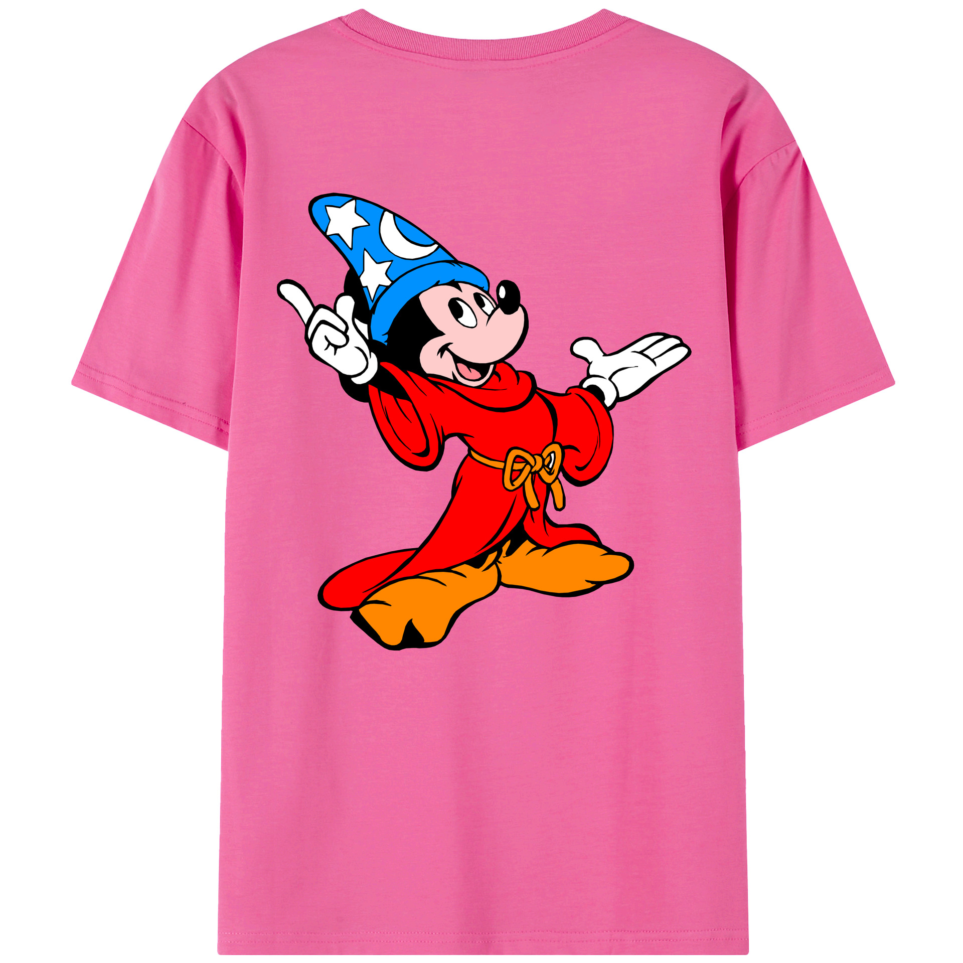 （画像用） ミッキーマウス Mickey Mouse レディース半袖Tシャツ(バックプリント)